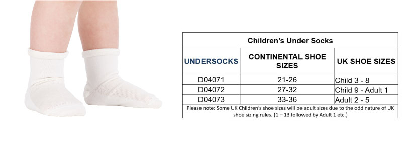 DermaSilk Children's Under Socks