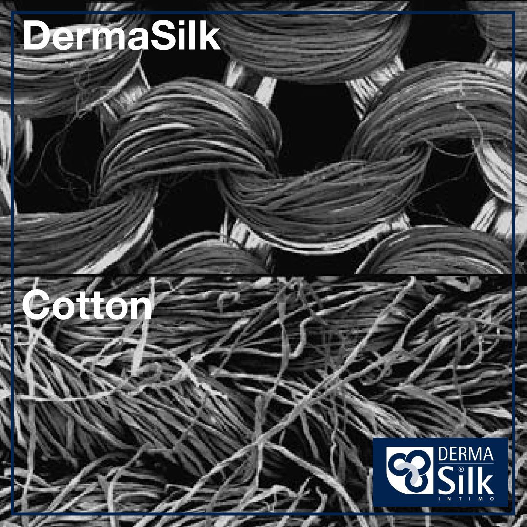 Comparision of dermasilk and cotton