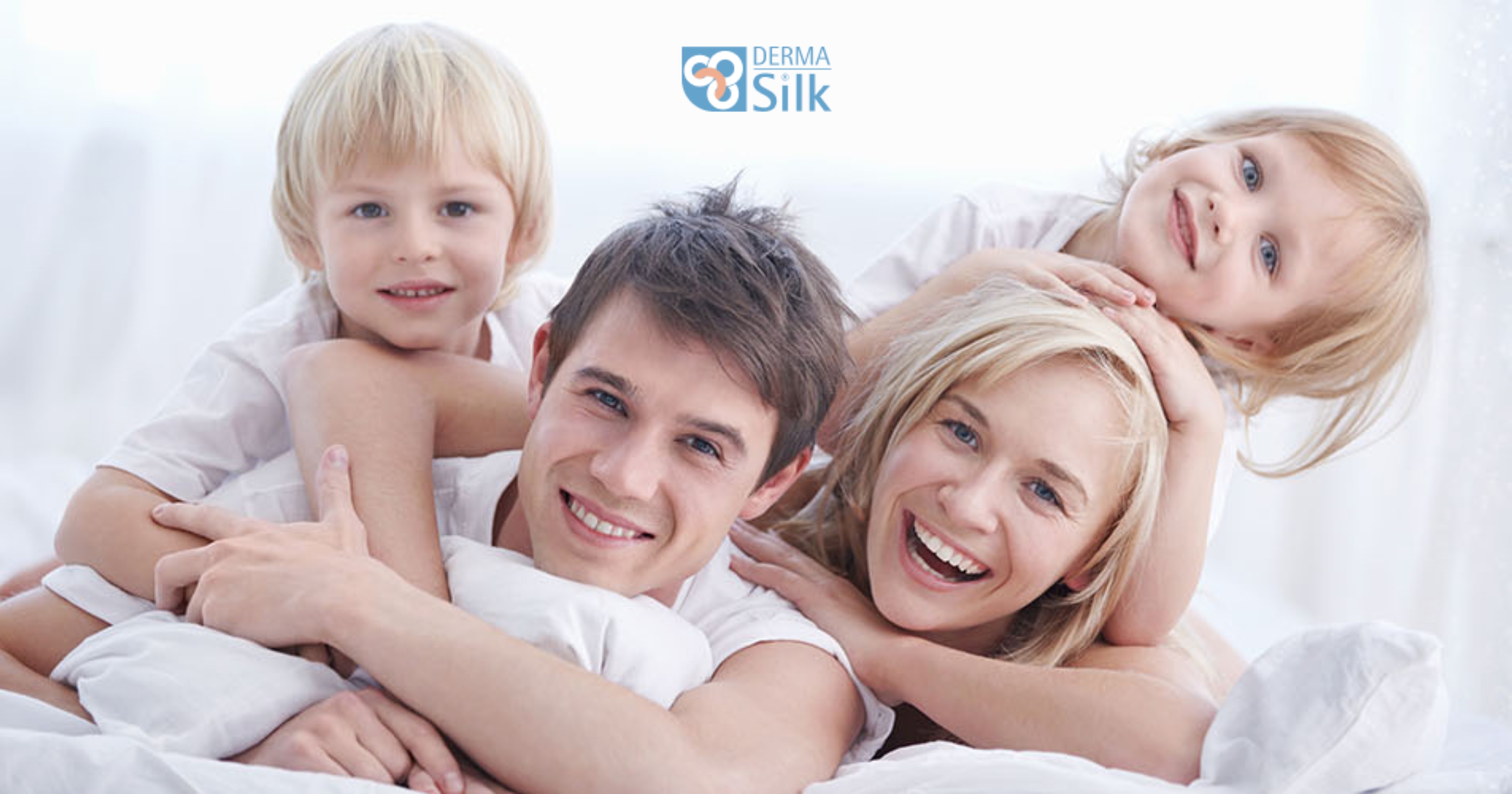 Family wearing Dermasilk