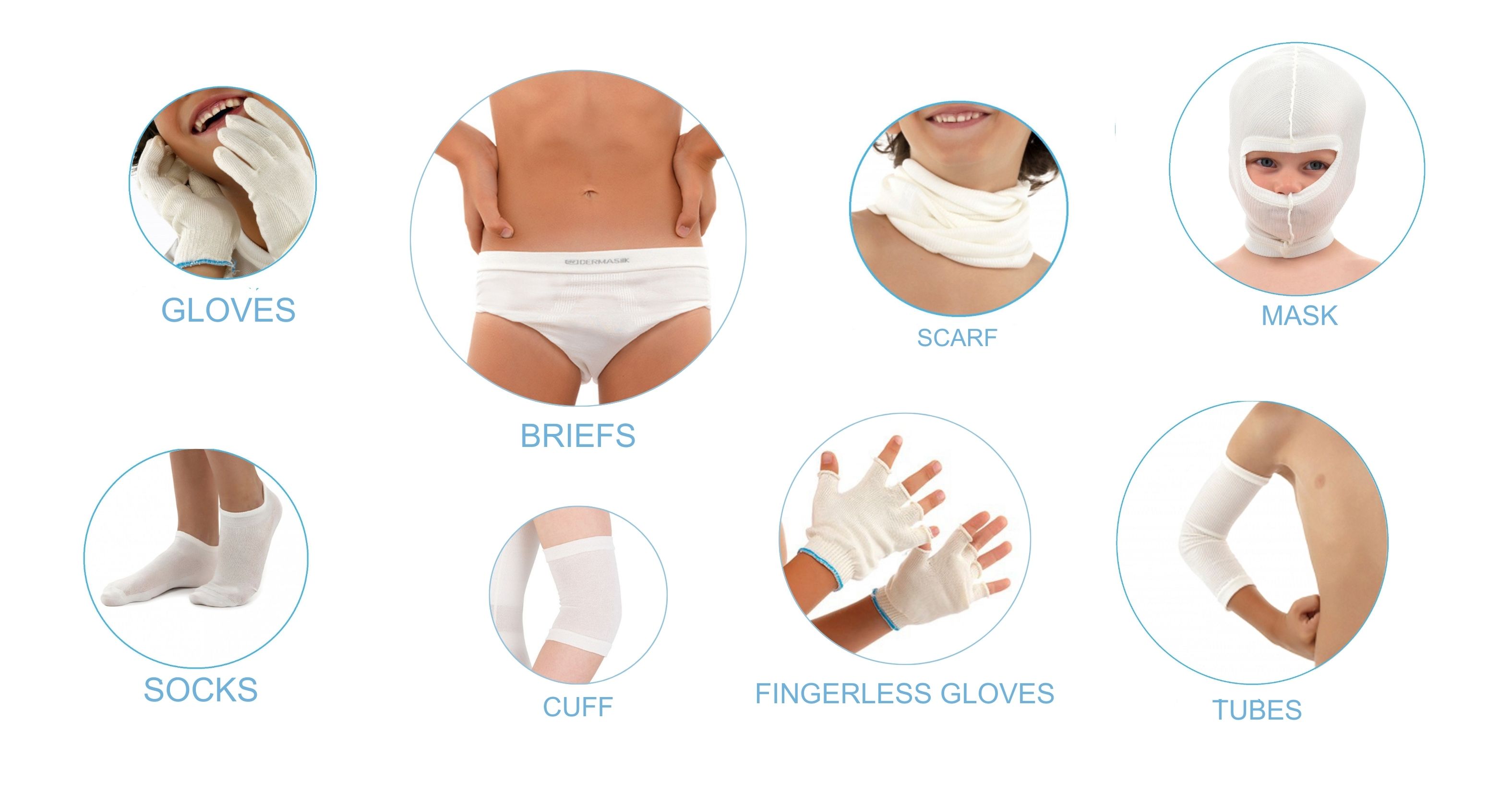 Dermasilk kids clothing accessories for eczema