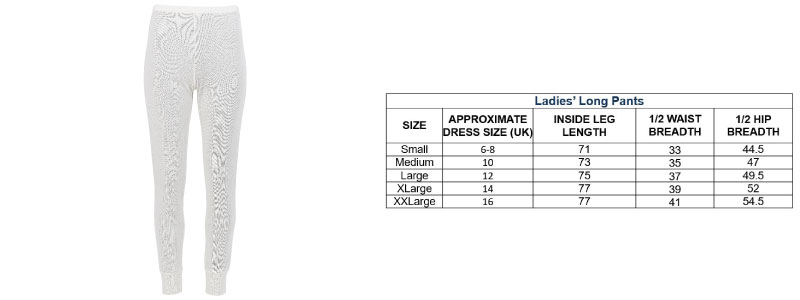 DermaSilk Ladies Long Pants