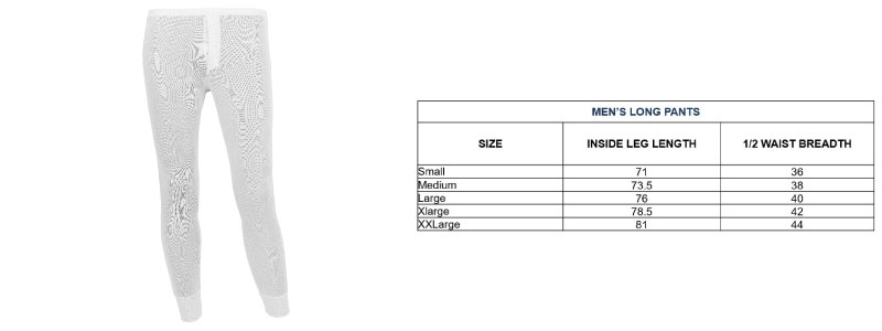 DermaSilk Mens Long Pants