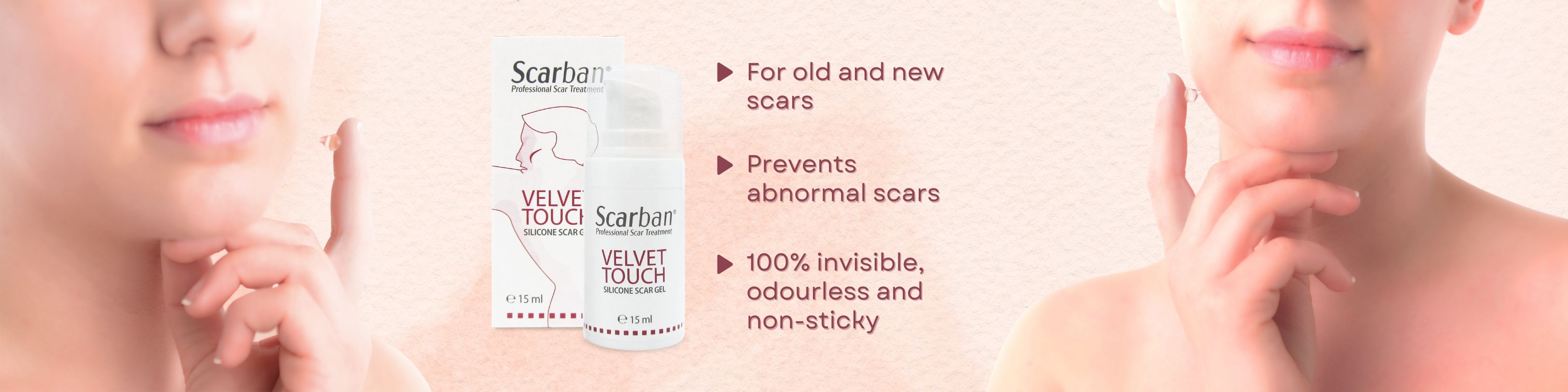 Scarban velvet touch silicone gel for small scars